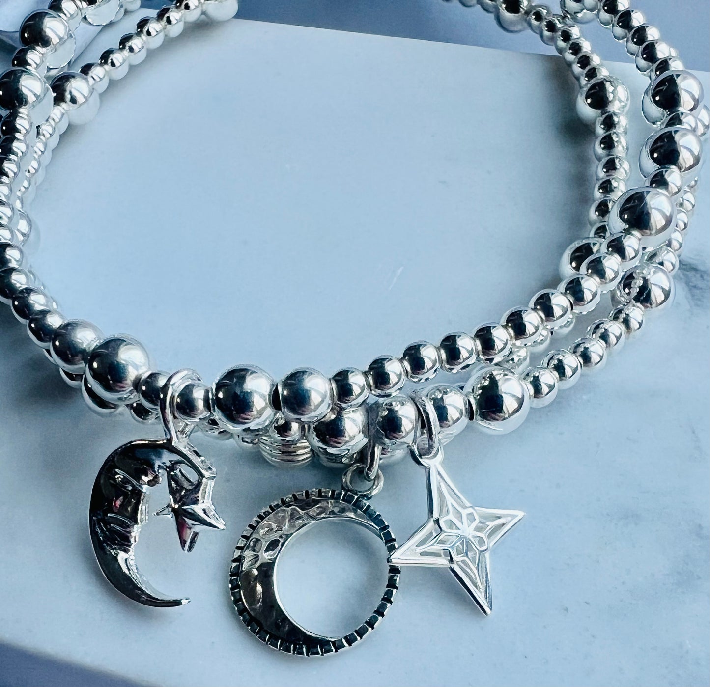 Hammered Moon Bracelet