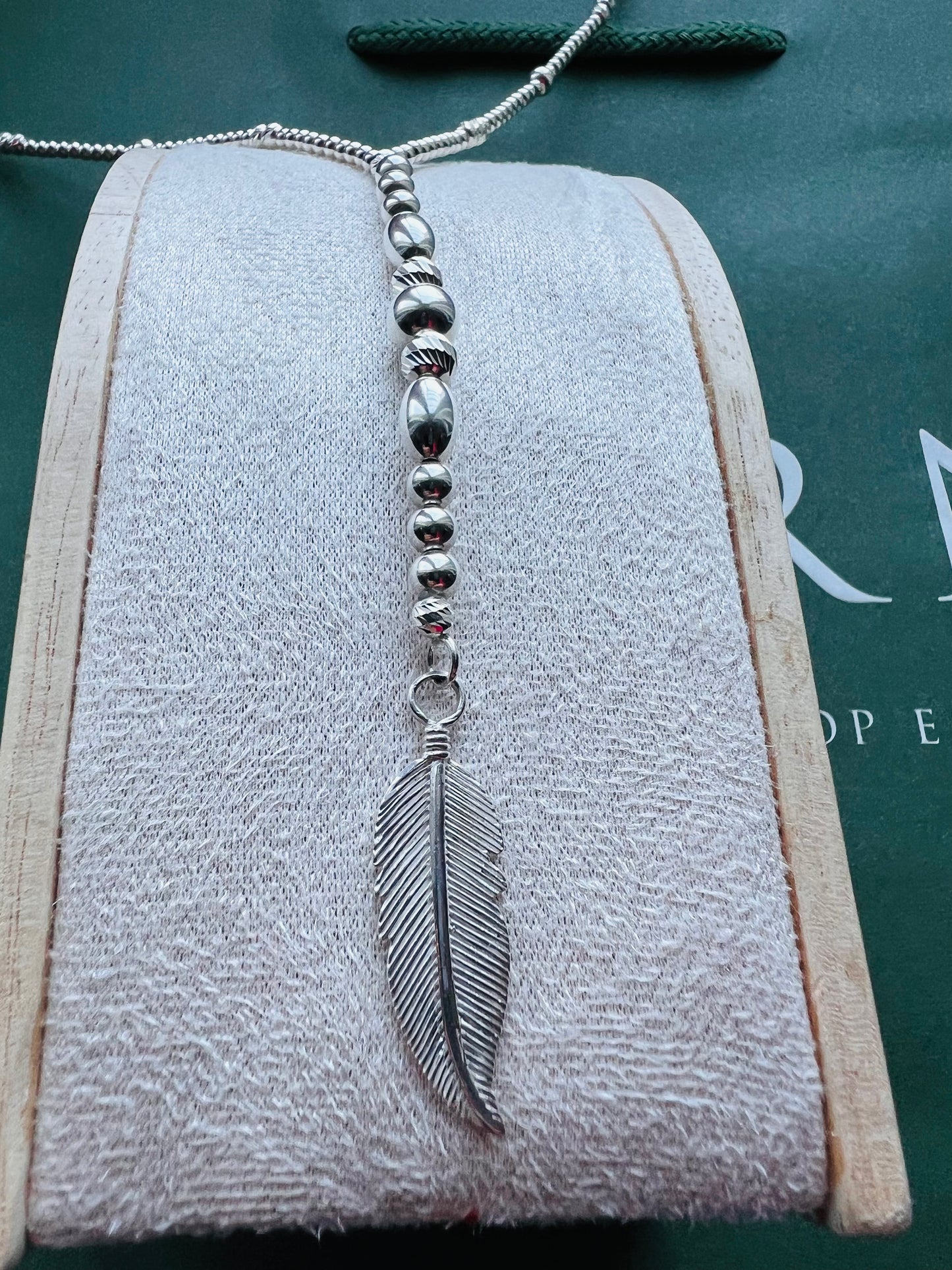 Crucifix Feather Necklace