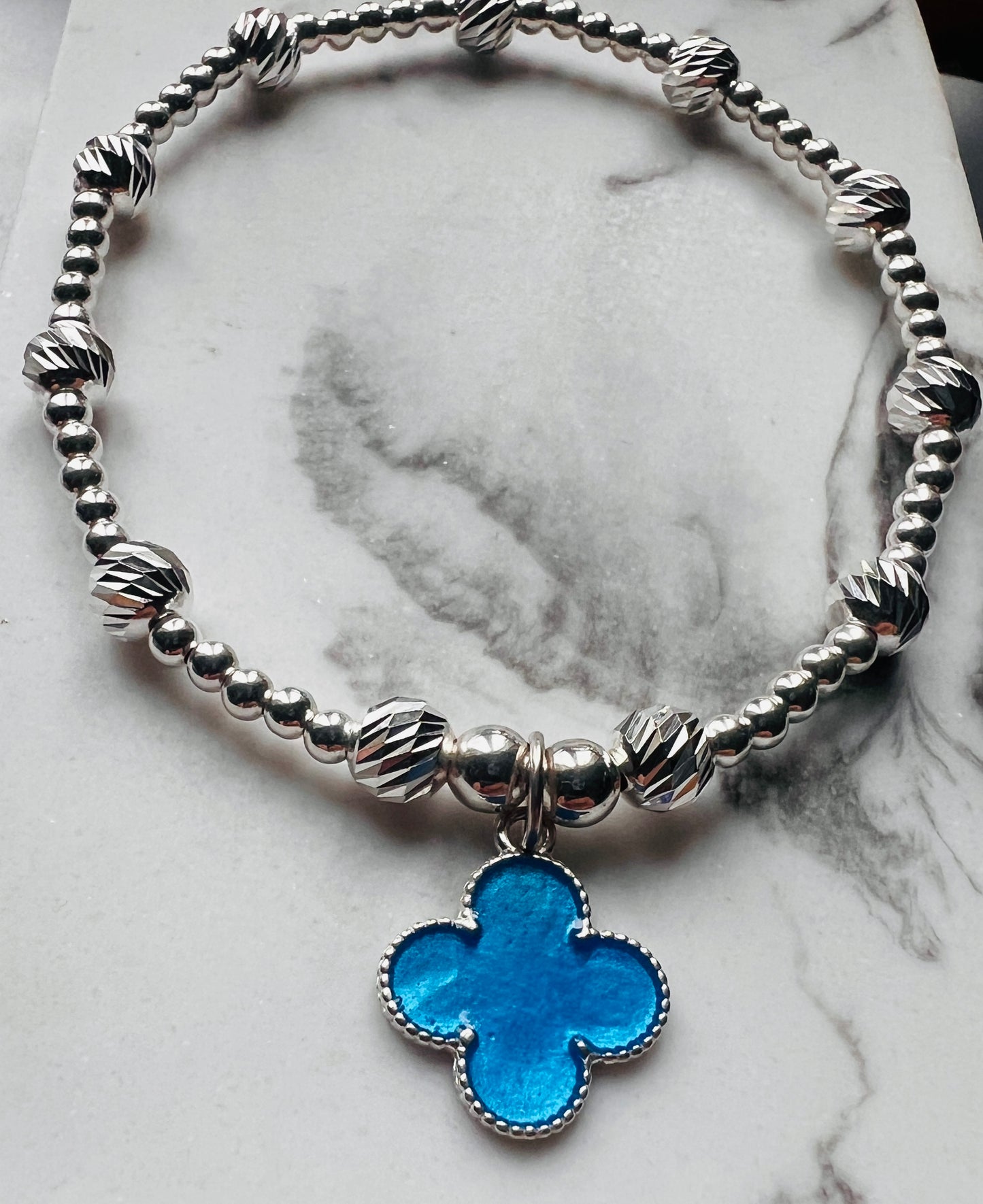 Clover Sparkle Bracelet - Black