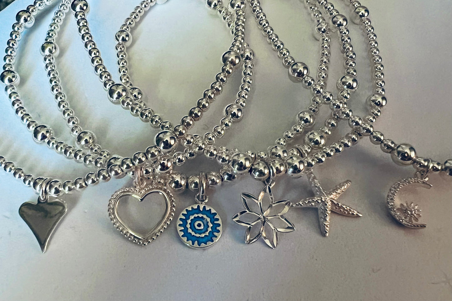 Freshwater Pearl Anklets with a choice of charms