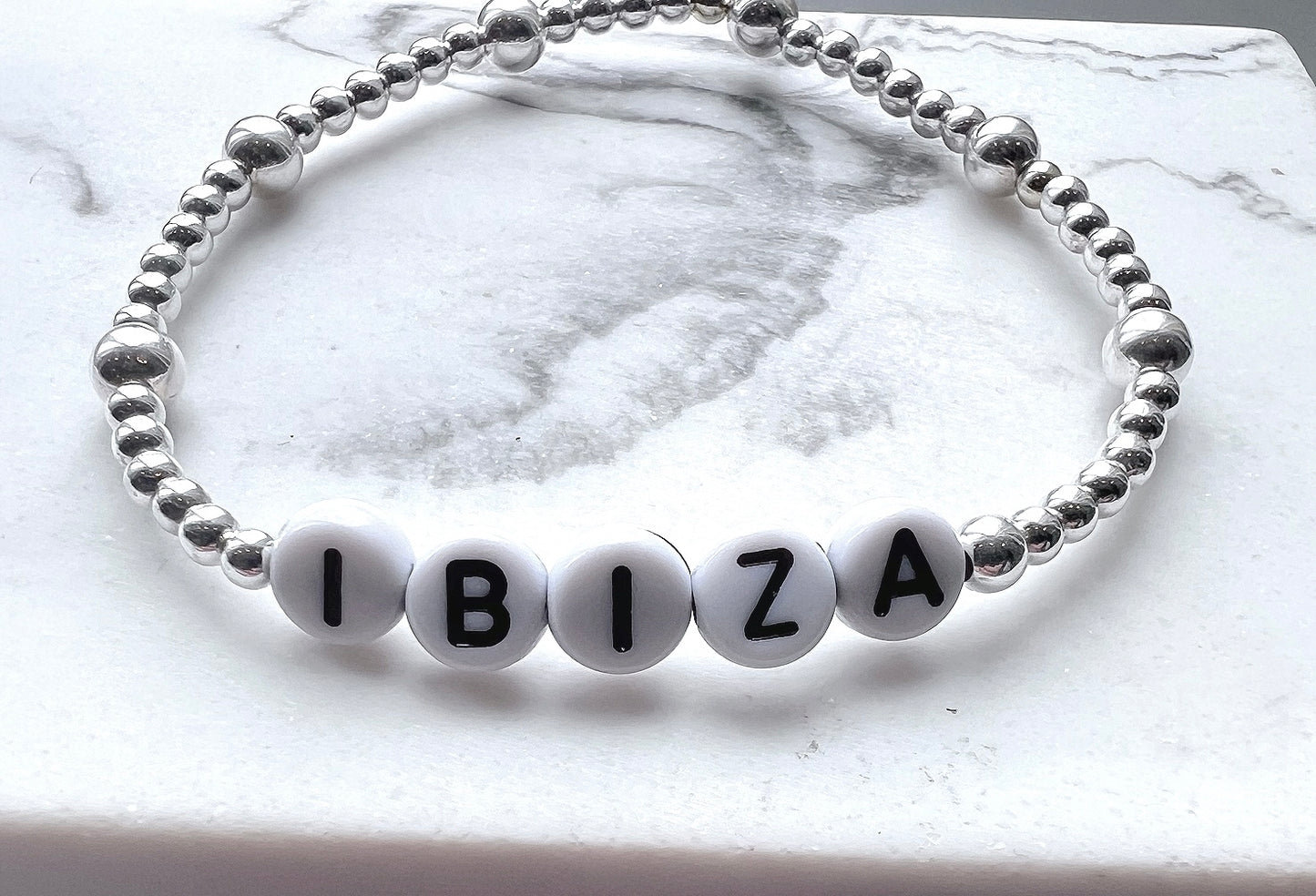 Personalised word bracelets