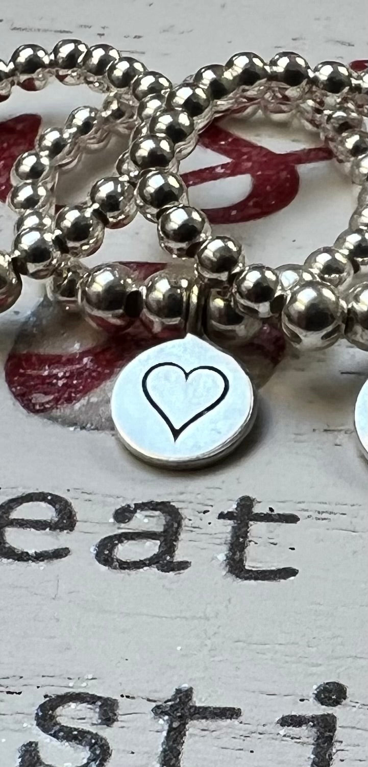 Sterling Stacking Charm Ring Stocking Filler