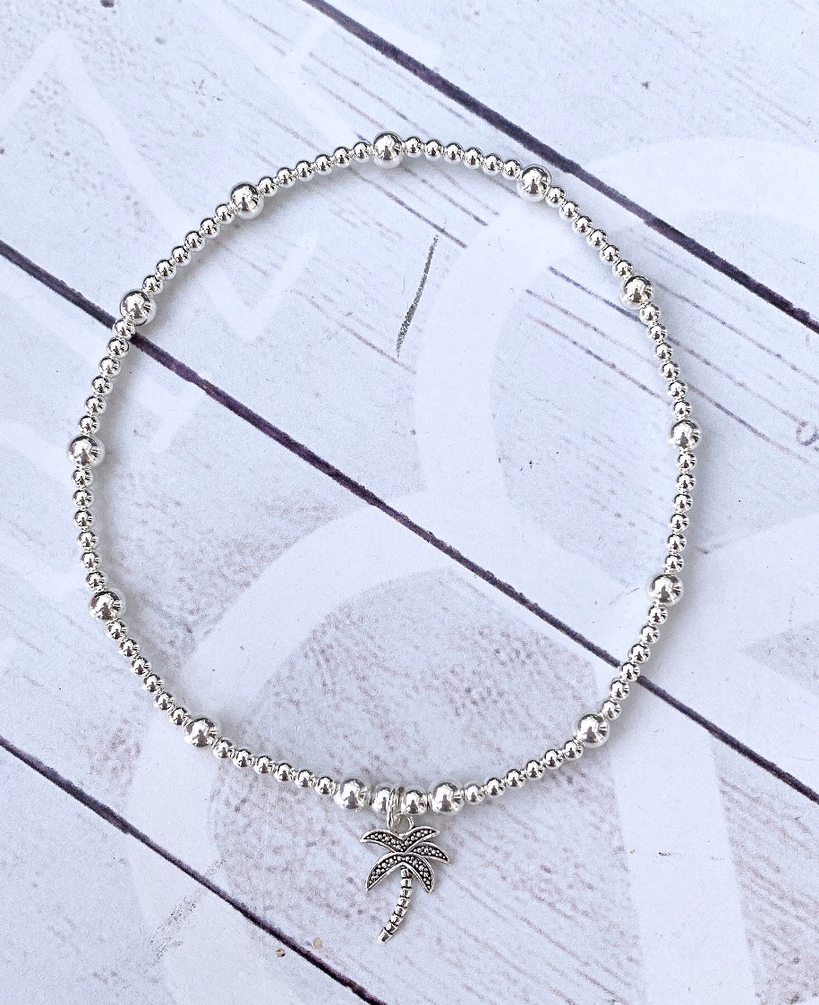 Sterling Silver & Freshwater Pearl Sand Dollar Anklet