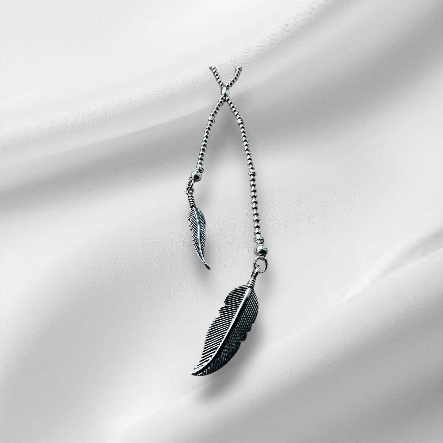 Double Feather Necklace