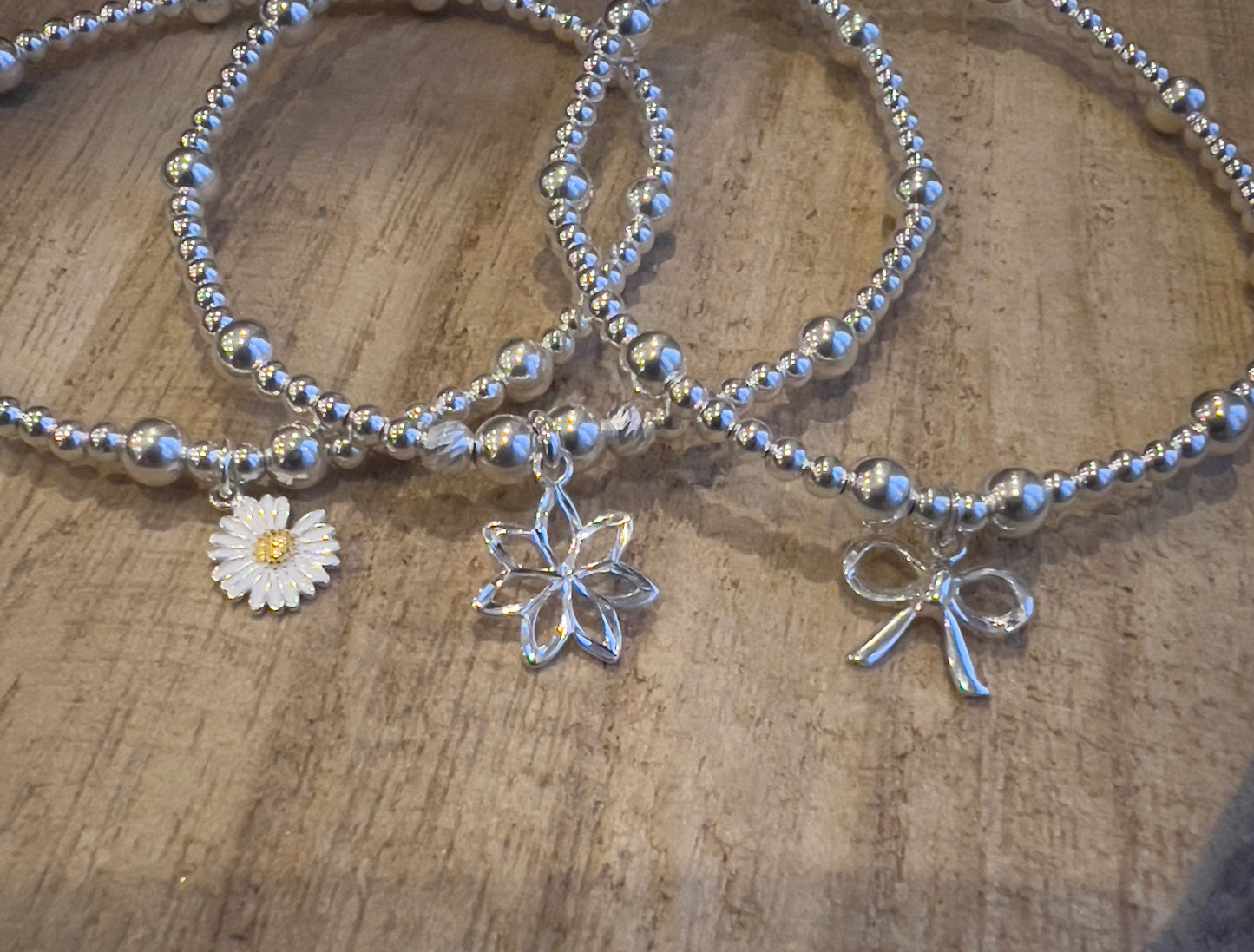 Sterling Silver Bow Bracelet