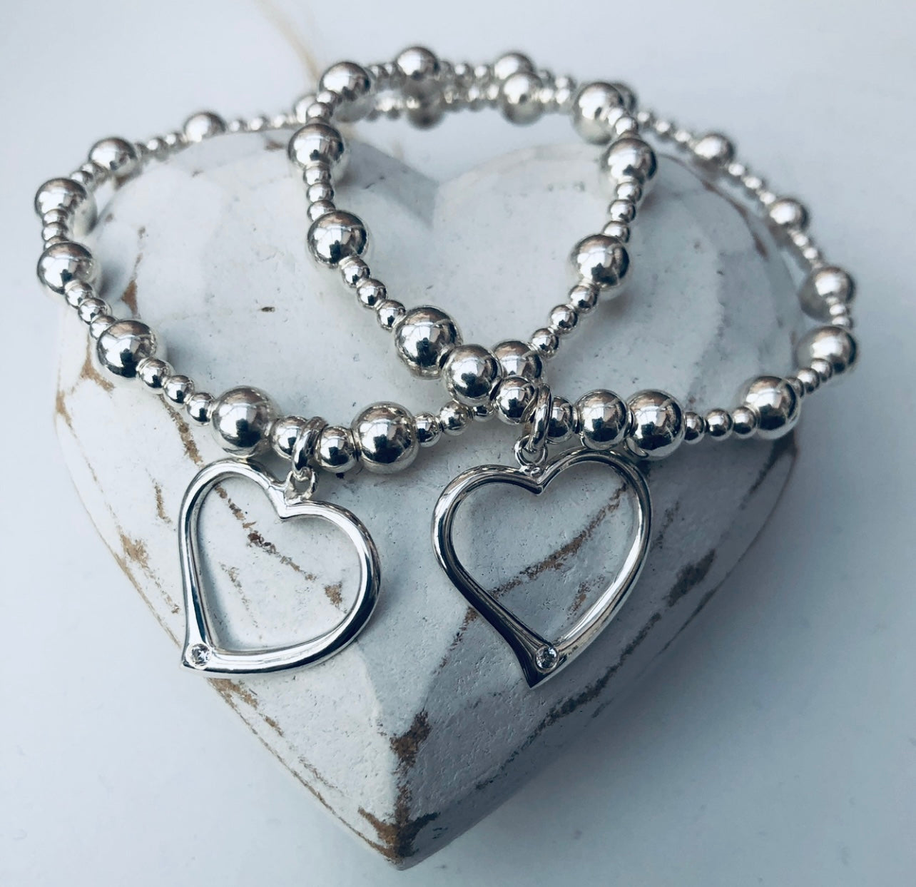 đź’—LARGE OPEN HEART CZ BRACELETđź’—