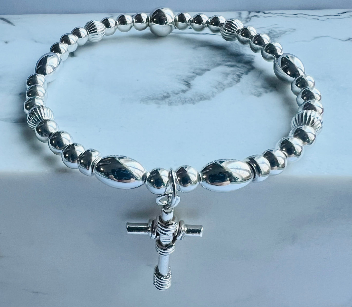 Wrapped Cross Bracelet