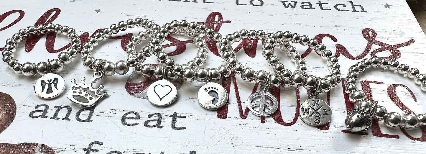 Sterling Stacking Charm Ring Stocking Filler