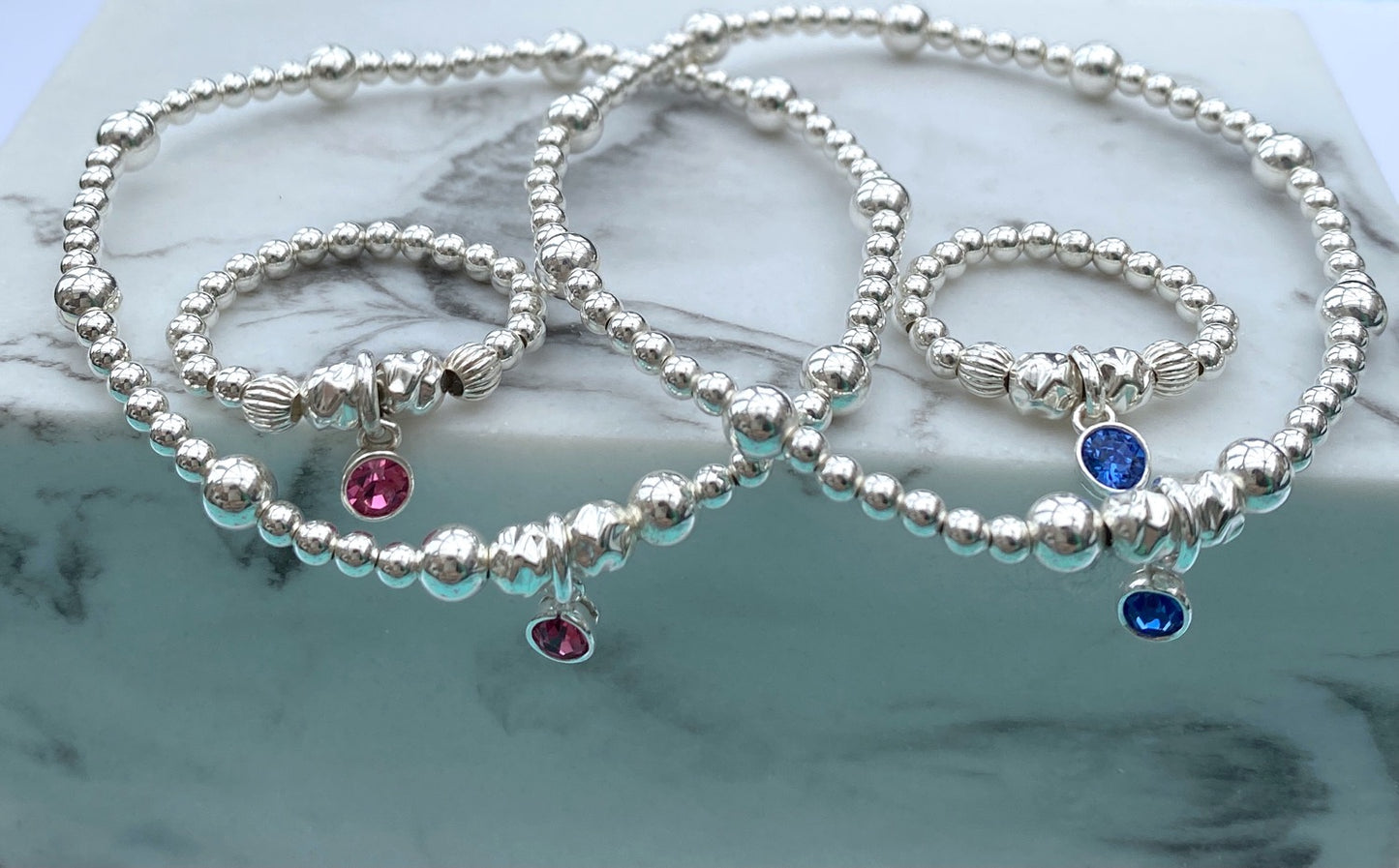 Birthstone Ring and Bracelet Set
