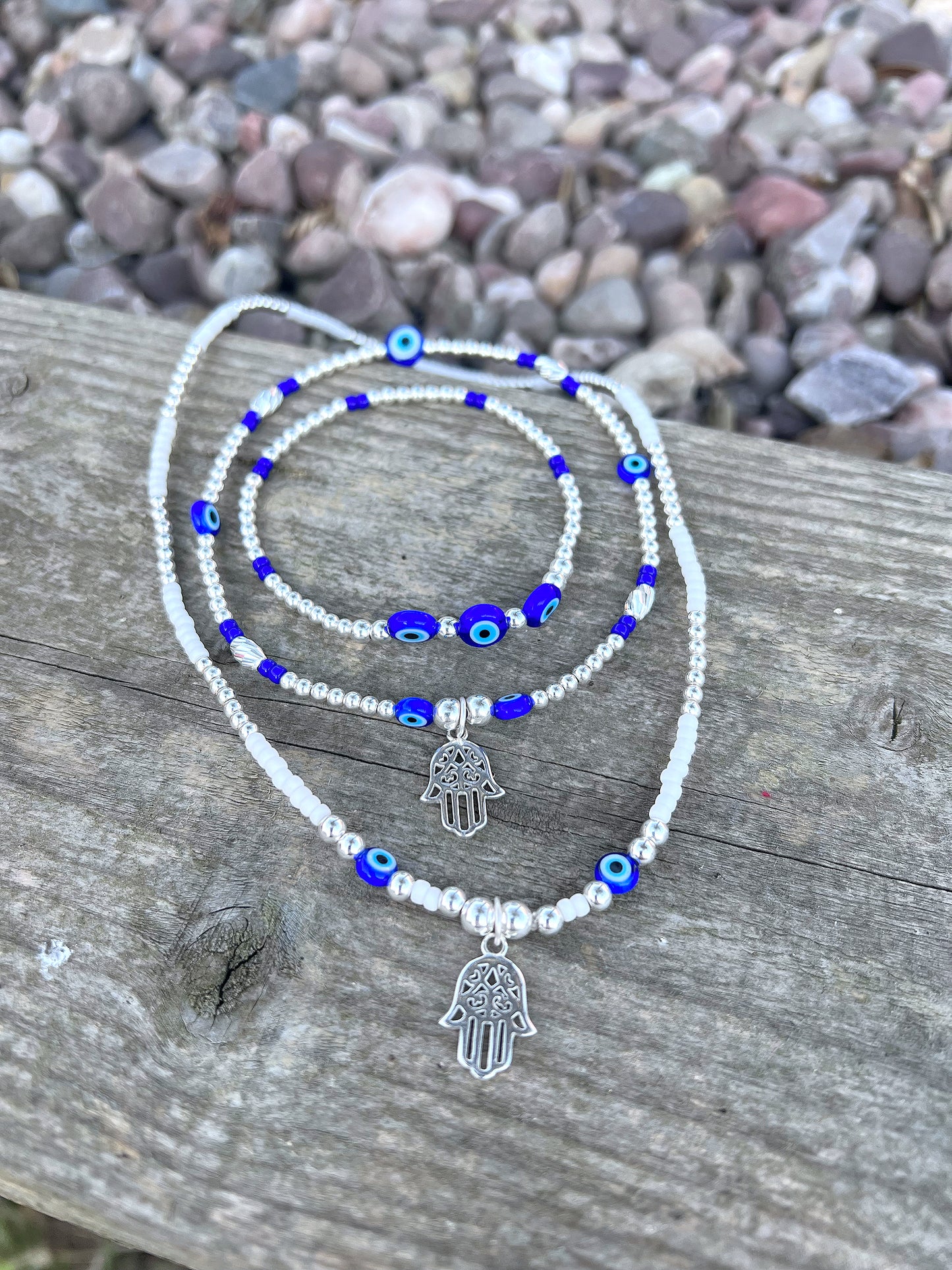 Hamsa and Evil Eye Choker