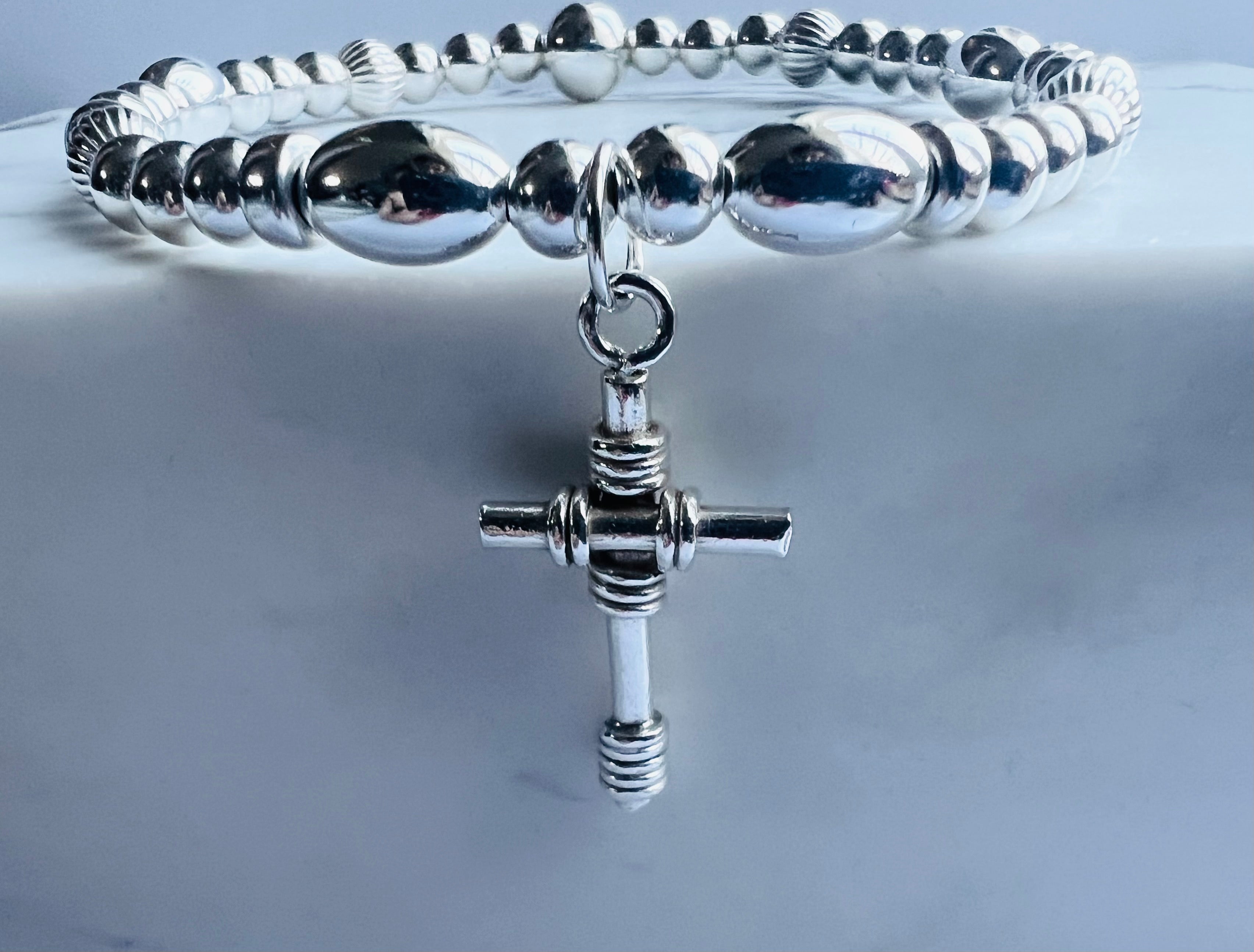 Wrapped Cross Bracelet – Izabella Silver