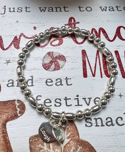 Dream Smile Laugh Oval Bracelet