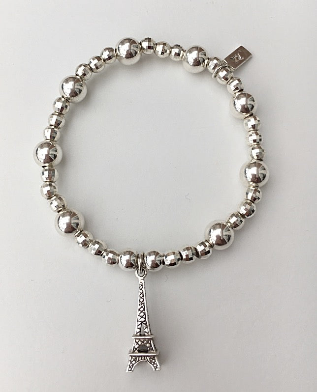 Sterling Silver Eiffel Tower Bracelet