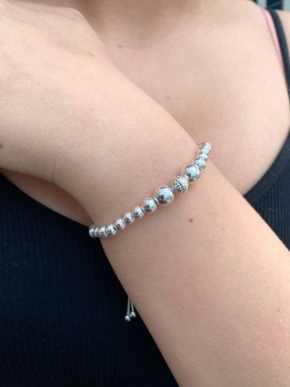 Ornate Bead Slider Bracelet