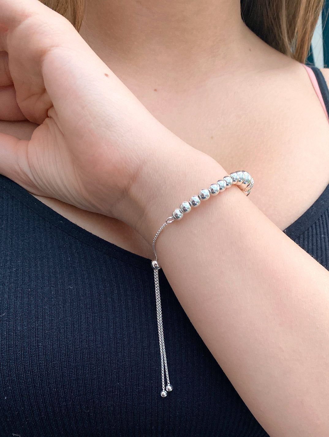 Ornate Bead Slider Bracelet