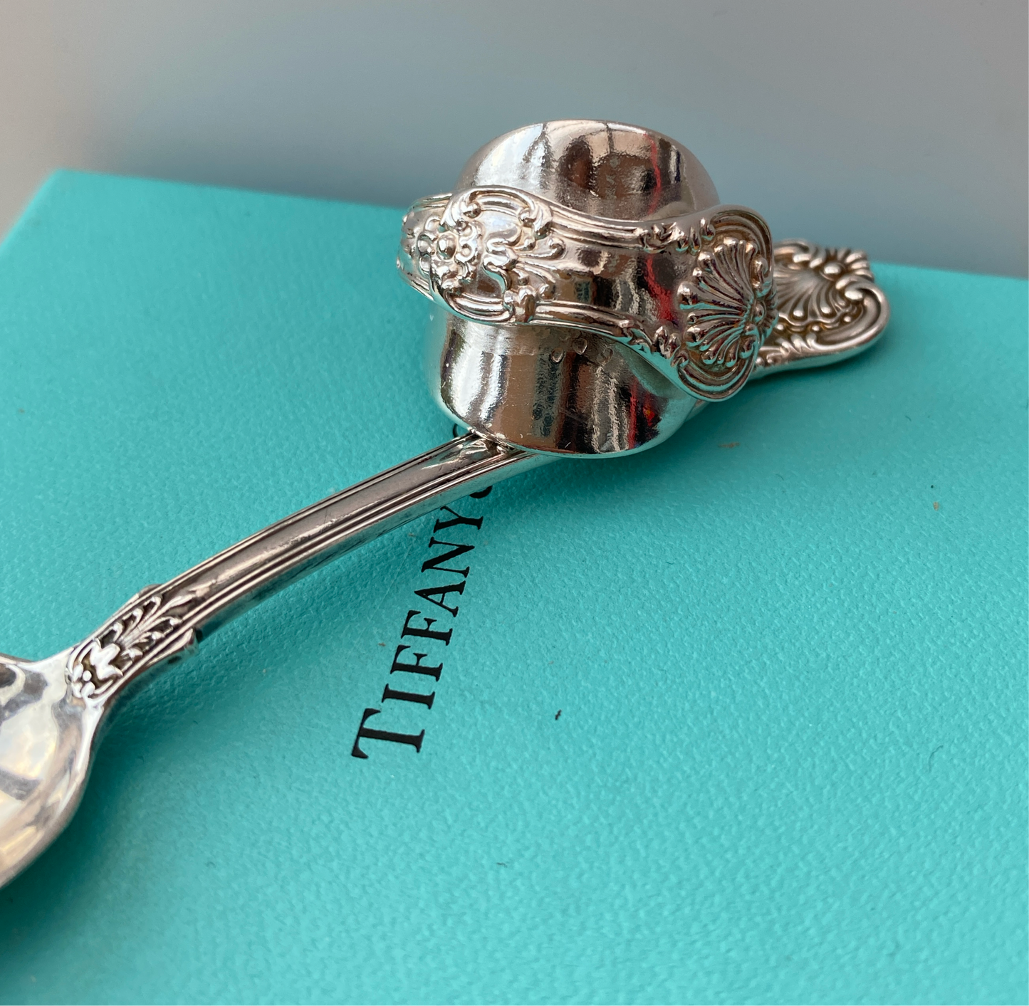 Tiffany & Co Vintage “King” Spoon Ring dated 1885