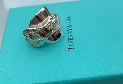 Tiffany & Co Vintage “King” Spoon Ring dated 1885