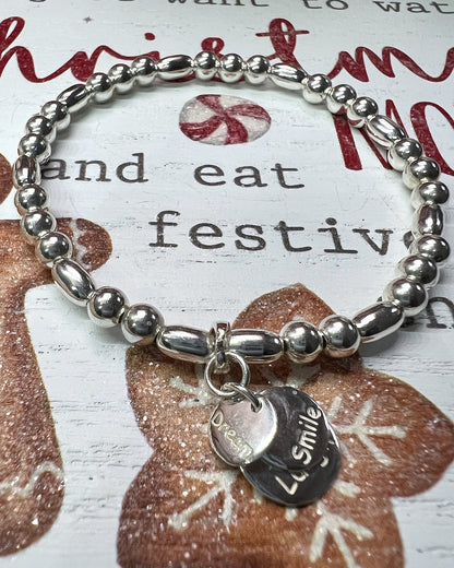 Dream Smile Laugh Oval Bracelet