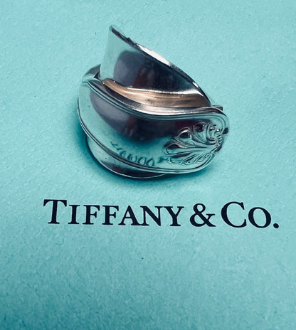 Tiffany & Co  “Shell & Thread” Spoon Ring dated 1905