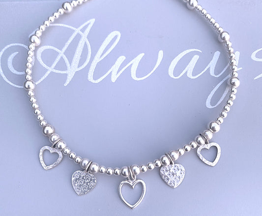 Multi Heart Anklet