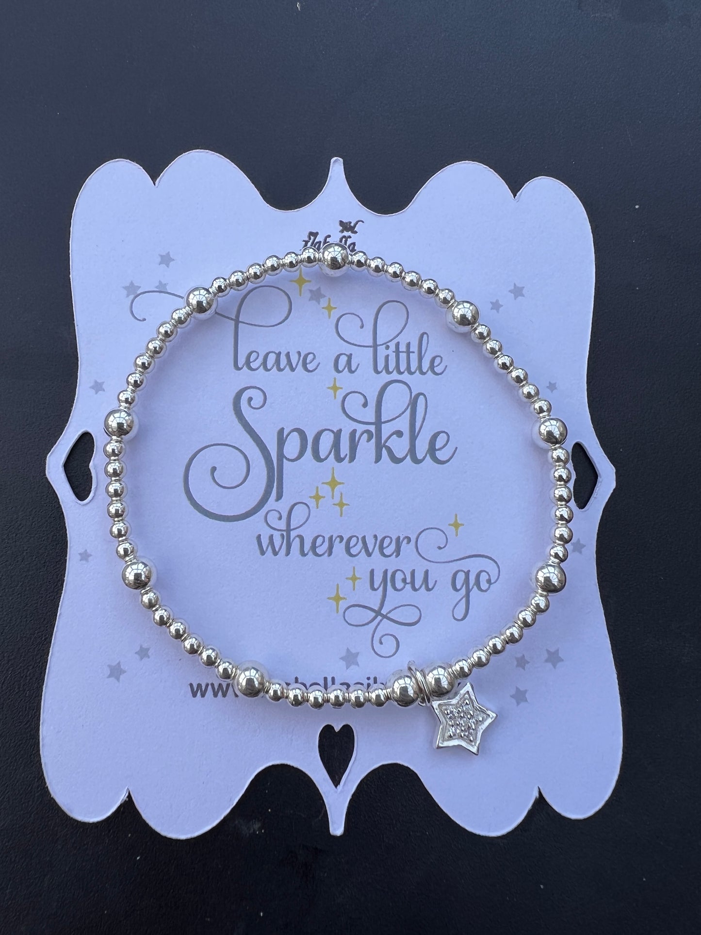 Leave a little Sparkle Heart Bracelet