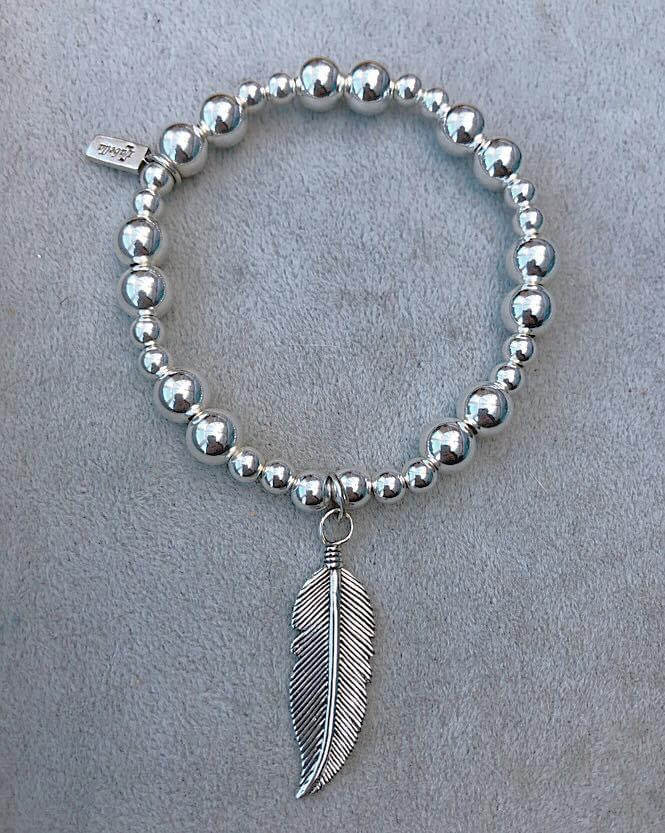 Oversized Feather Chunky Bracelet