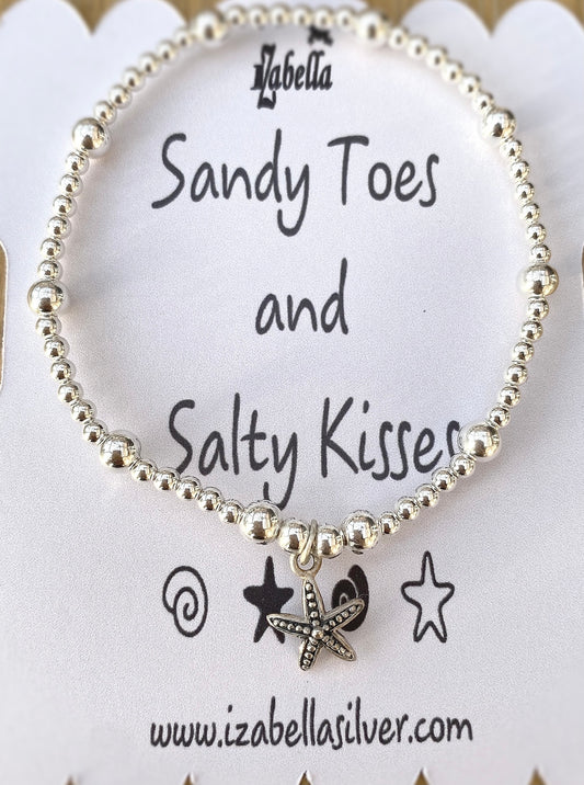 Sandy Toes and Salty Kisses Starfish Bracelet