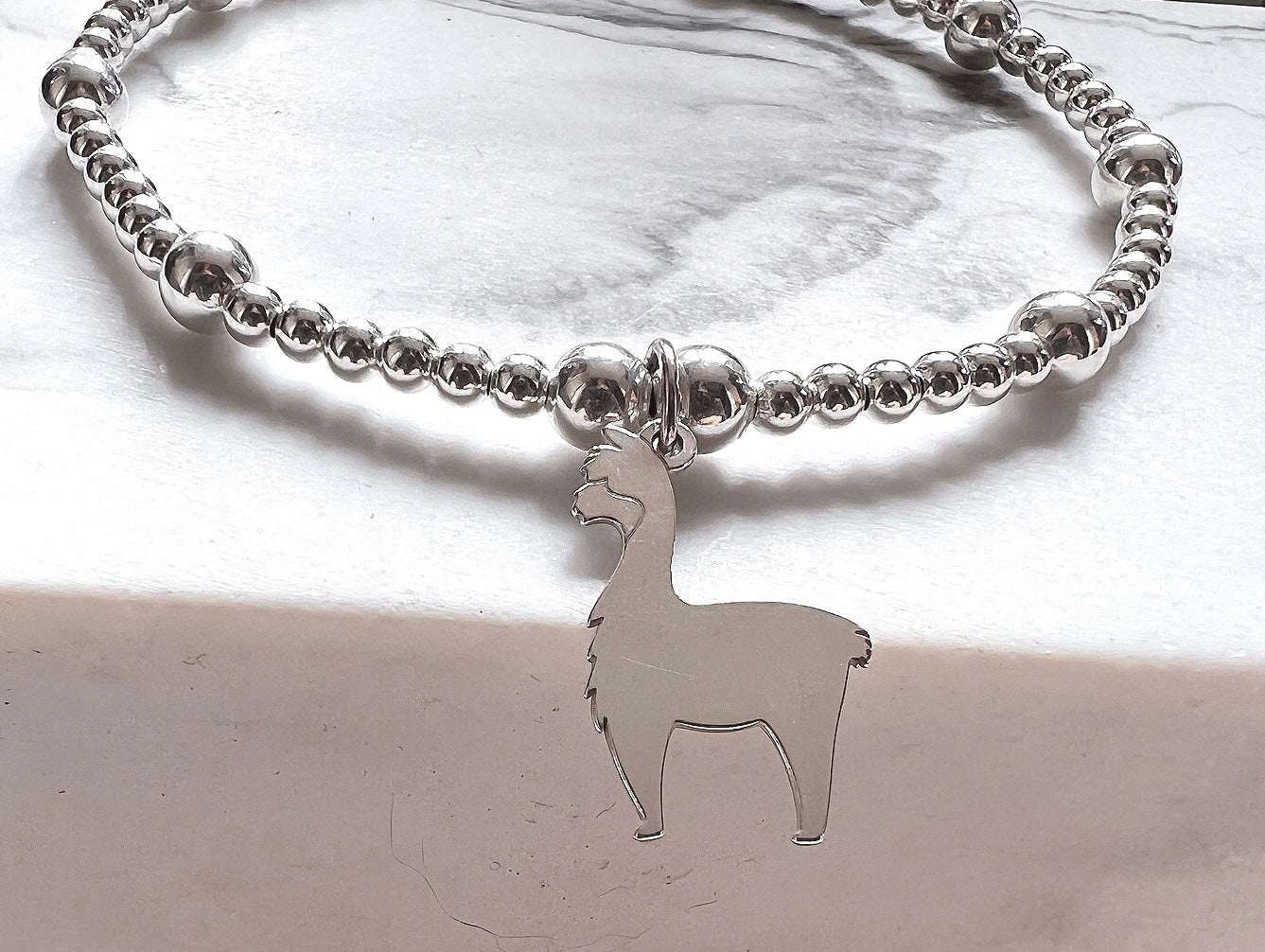 Llama Sterling Silver Bracelet